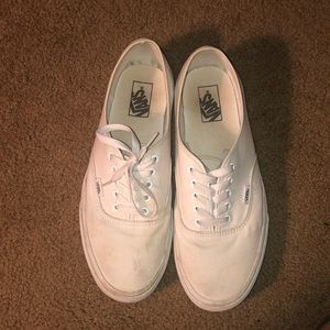 White Vans Authentic